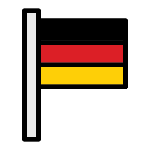 bandera alemana Generic Outline Color icono