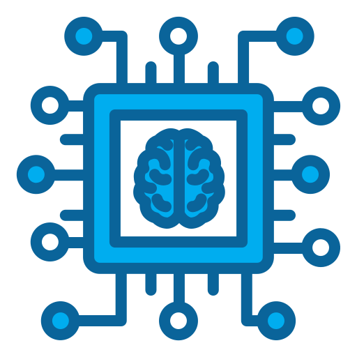 machine learning Generic Blue Icône