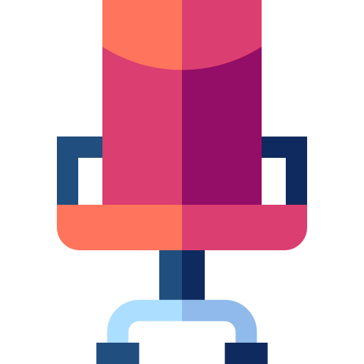 事務用椅子 Basic Straight Flat icon
