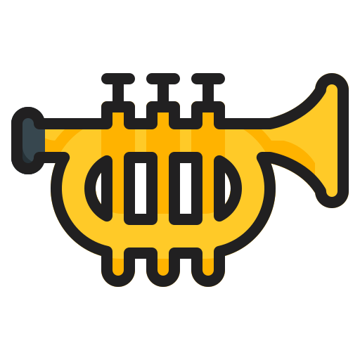 trompeta Generic Outline Color icono