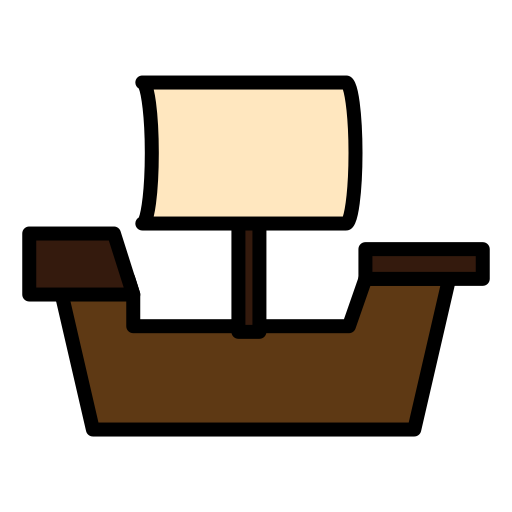 ガレオン船 Generic Outline Color icon