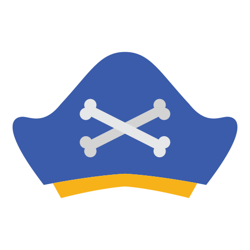 sombrero pirata Generic Flat icono