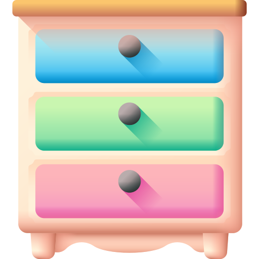서랍 3D Color icon