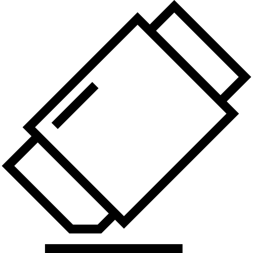 borrador Maxim Flat Lineal icono