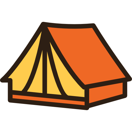 tent Good Ware Lineal Color icoon