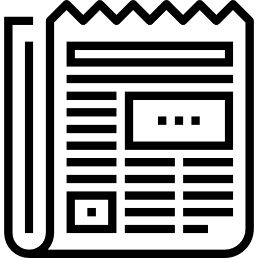 journal Maxim Flat Lineal Icône