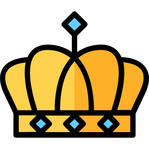 Crown Good Ware Lineal Color icon