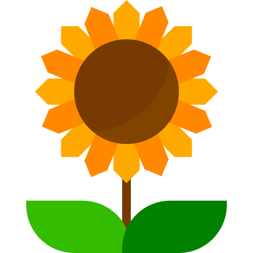 girasol mynamepong Flat icono