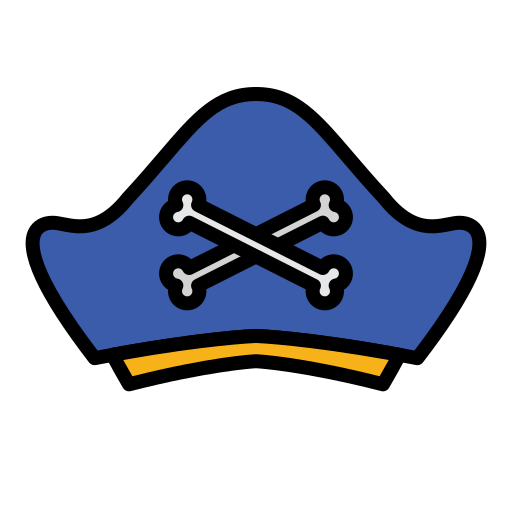 Pirate Hat Generic Outline Color icon