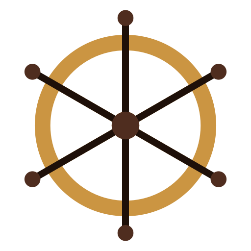 rueda de la nave Generic Flat icono