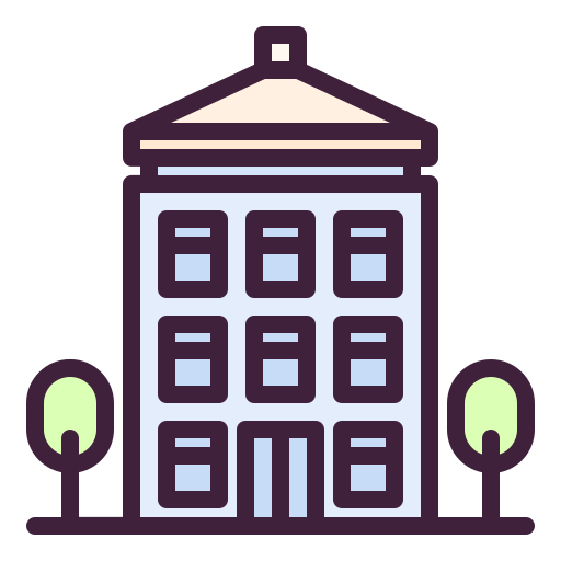 Hotel Generic Outline Color icon