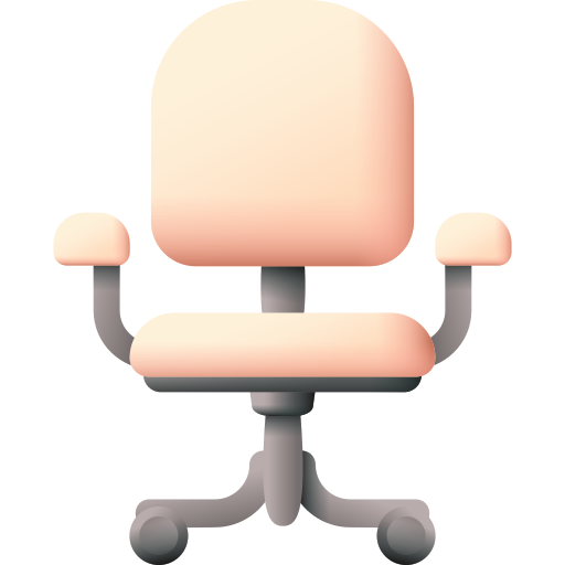 cadeira de escritório 3D Color Ícone