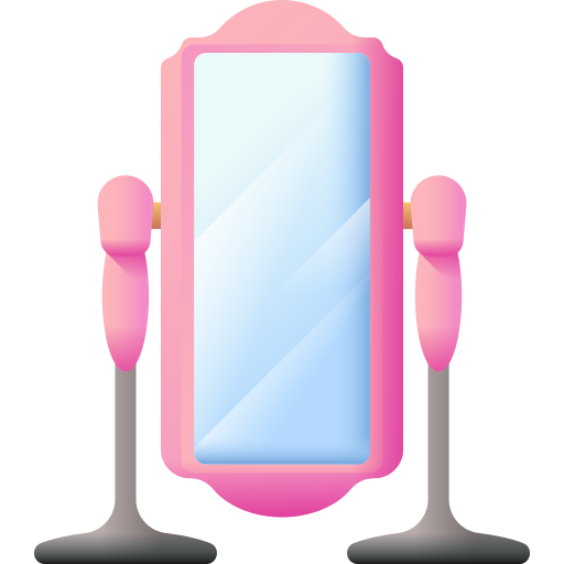 spiegel 3D Color icoon