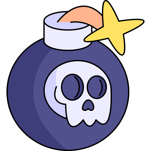 bombe Generic Thin Outline Color icon