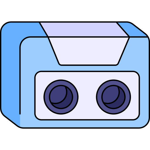 kassette Generic Thin Outline Color icon