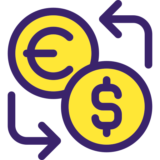 Currency Exchange Generic Outline Color icon