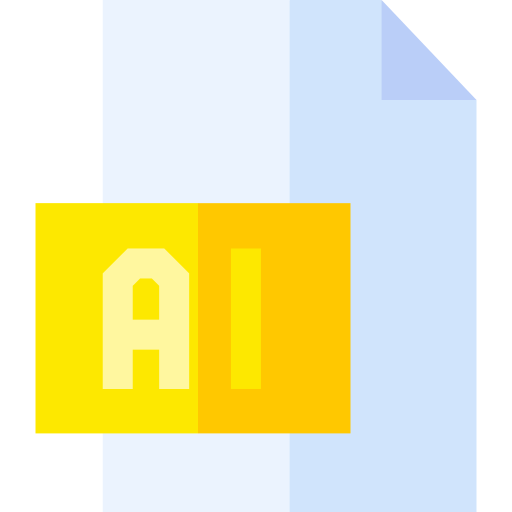 sztuczna inteligencja Basic Straight Flat ikona