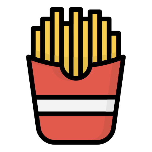 Fried potatoes Generic Outline Color icon