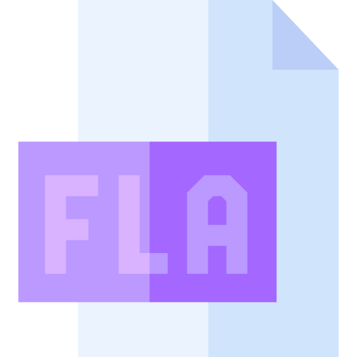 fla Basic Straight Flat ikona