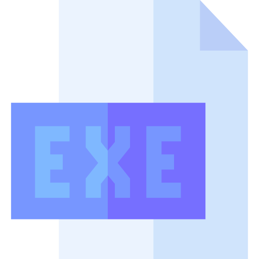 exe Basic Straight Flat icon