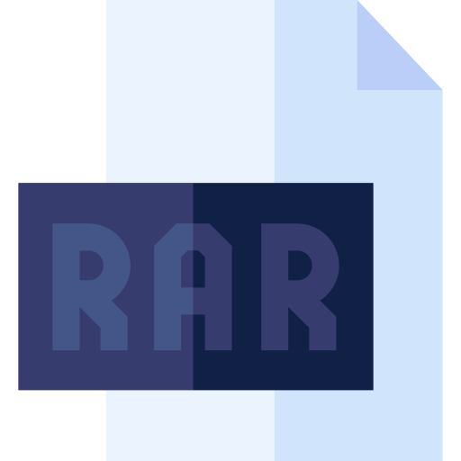 rar Basic Straight Flat ikona