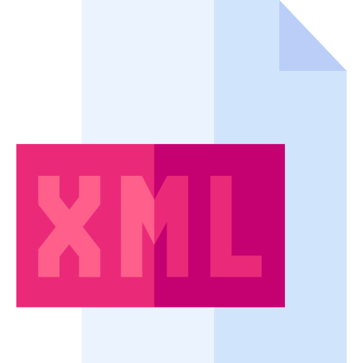 xml Basic Straight Flat icona