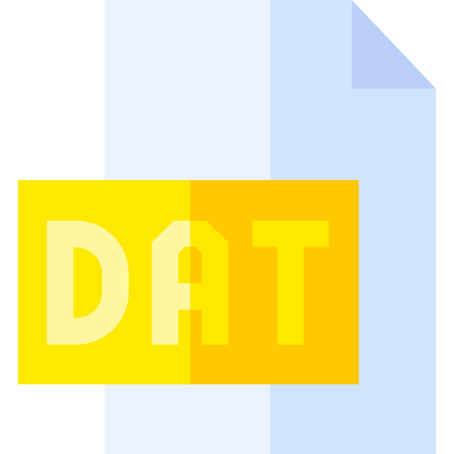 data Basic Straight Flat ikona