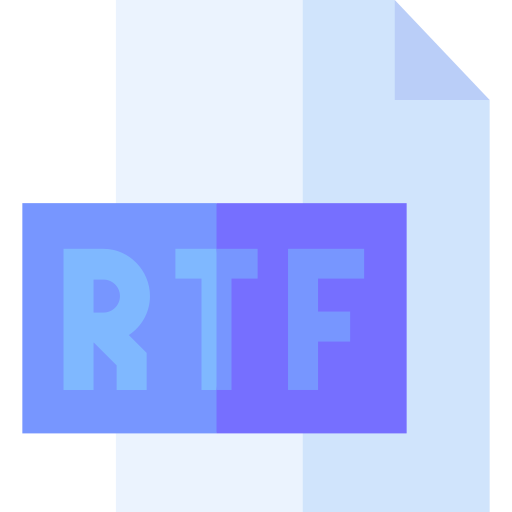 rtf Basic Straight Flat icoon