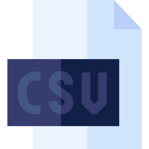 csv Basic Straight Flat icoon