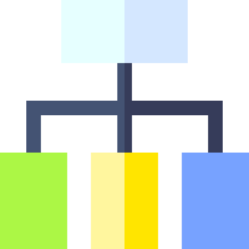 Diagram Basic Straight Flat icon