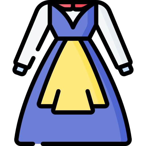 vestito tradizionale Special Lineal color icona