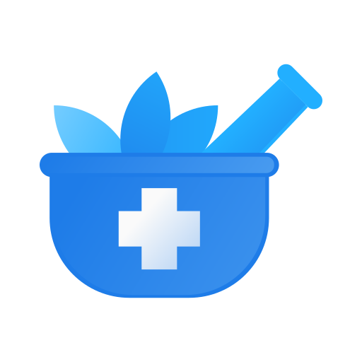 Traditional medicine Generic Blue icon