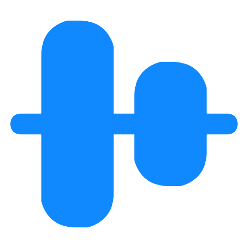 中央揃え Generic Blue icon