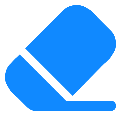 Erase Generic Blue icon