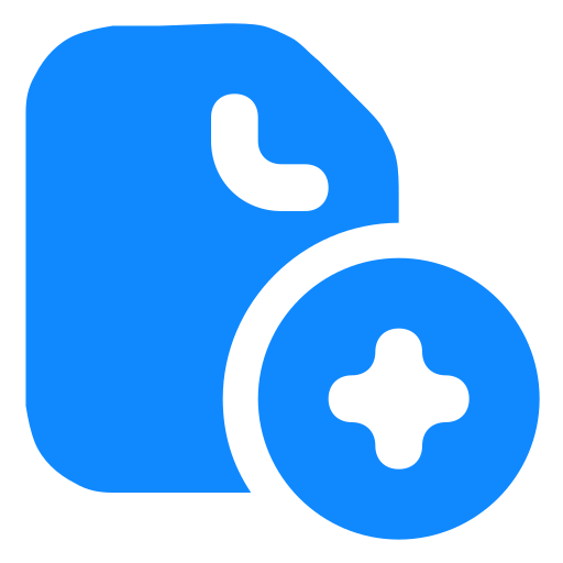 nowy dokument Generic Blue ikona