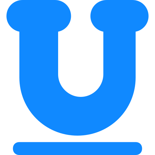 unterstreichen Generic Blue icon