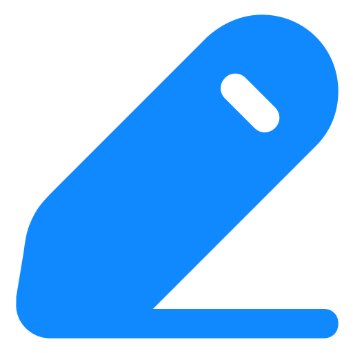 schreiben Generic Blue icon