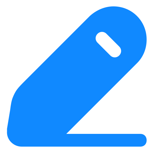 書く Generic Blue icon