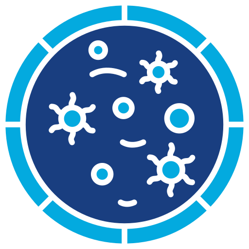 미생물학 Generic Blue icon