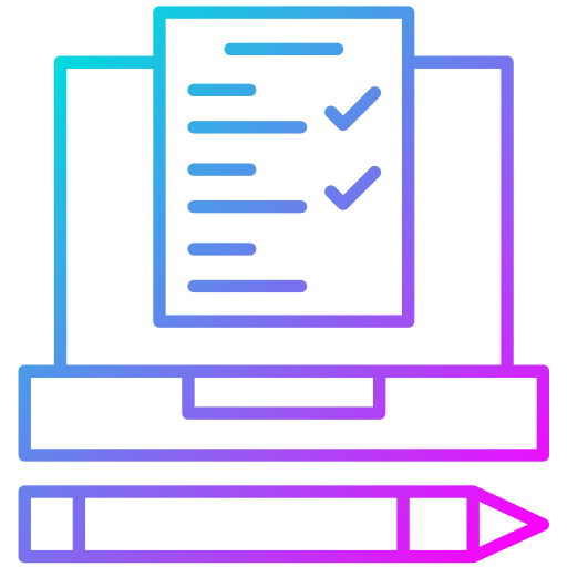 Online exam Generic Gradient icon