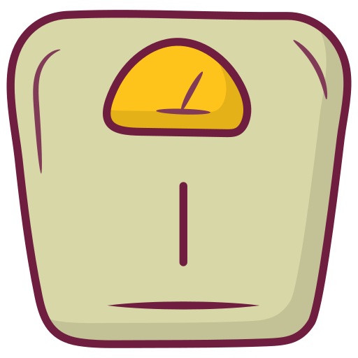 weight Generic Hand Drawn Color icon