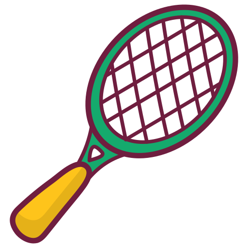 badminton Generic Hand Drawn Color icona