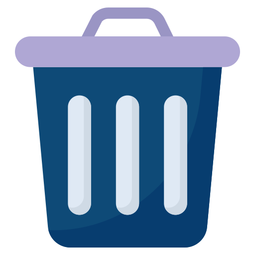 papelera de reciclaje Generic Flat icono