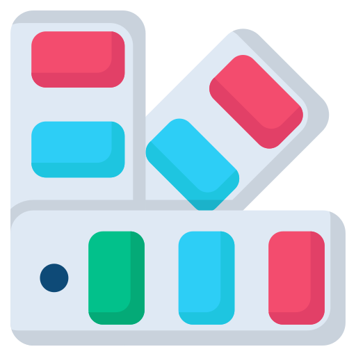 Color palette Generic Flat icon