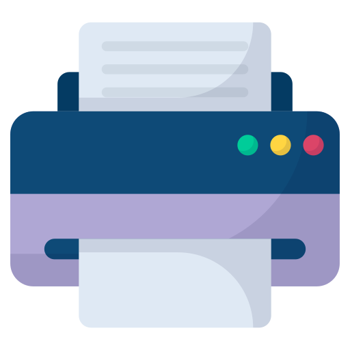 impresora de papel Generic Flat icono