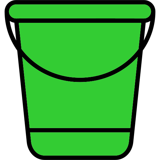 Water Bucket Generic Outline Color icon