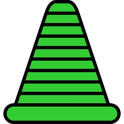 cone de tráfego Generic Outline Color Ícone