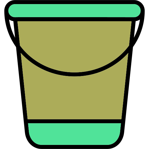 cubo de agua Generic Outline Color icono