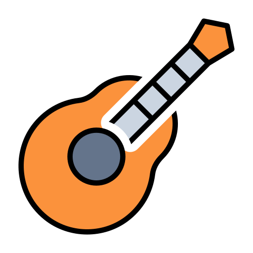 guitarra Generic Outline Color icono