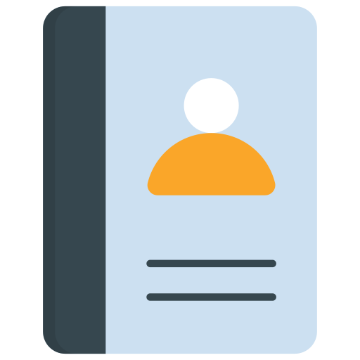 adresboek Generic Flat icoon